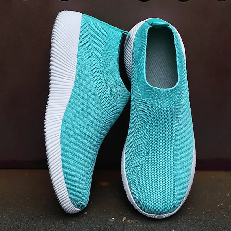 Women Sneakers Breathable Sports Shoes Women Lightweight Zapatillas Mujer Slip On Shoes Casual Sneaker Spring Summer Footwear