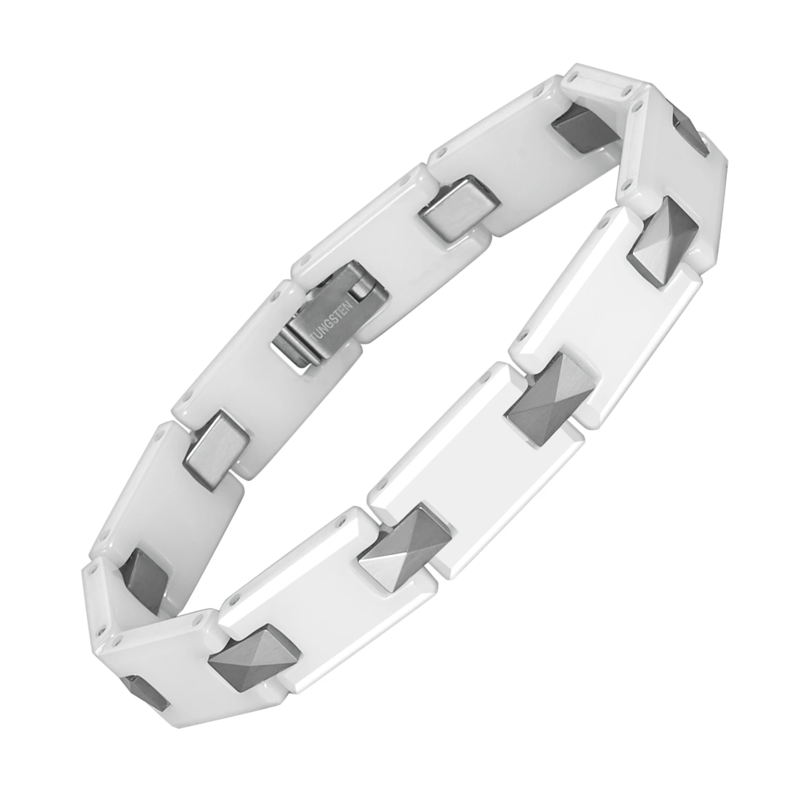 Белый керамический магнитный браслет Wollet для женщин и мужчин керамические