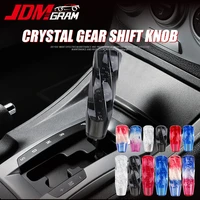 universal car gear shift knob crystal automatic manual 10 15cm transmission lever handle shifter head auto interior accessories
