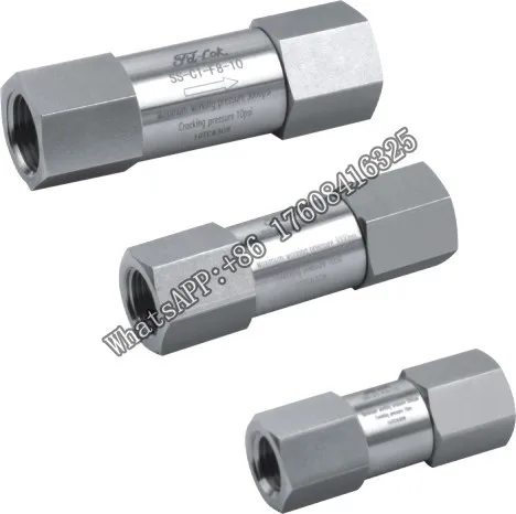 

stainless steel check valve 3000psi 6000psi check valve with poppet stop