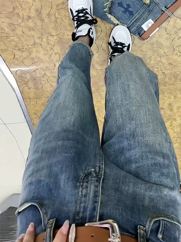 Y2k Big Size Jeans Female Summer Thin Model 2023 New Fashion Brand Haren Pants Fat Mm Thin Straight Daddy Pants