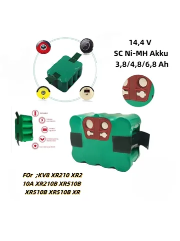 KEPAH Никель-металлогидридный аккумулятор 14,4В для роботов-пылесосов KV8  5200-12800 мАч