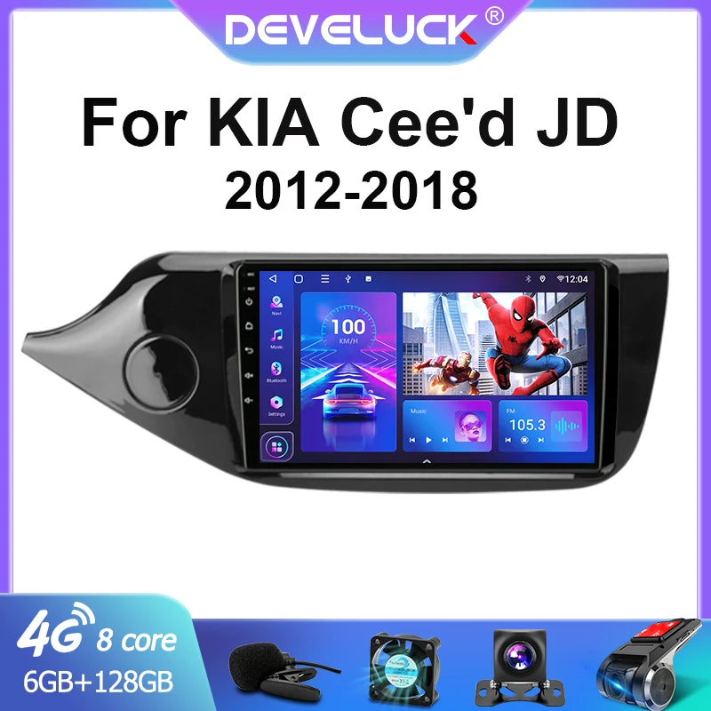 

Автомагнитола 2 Din Android 10, мультимедийный видеоплеер для KIA Cee 'd CEED JD 2012-2018, навигация GPS Carplay, Авторадио 2 Din