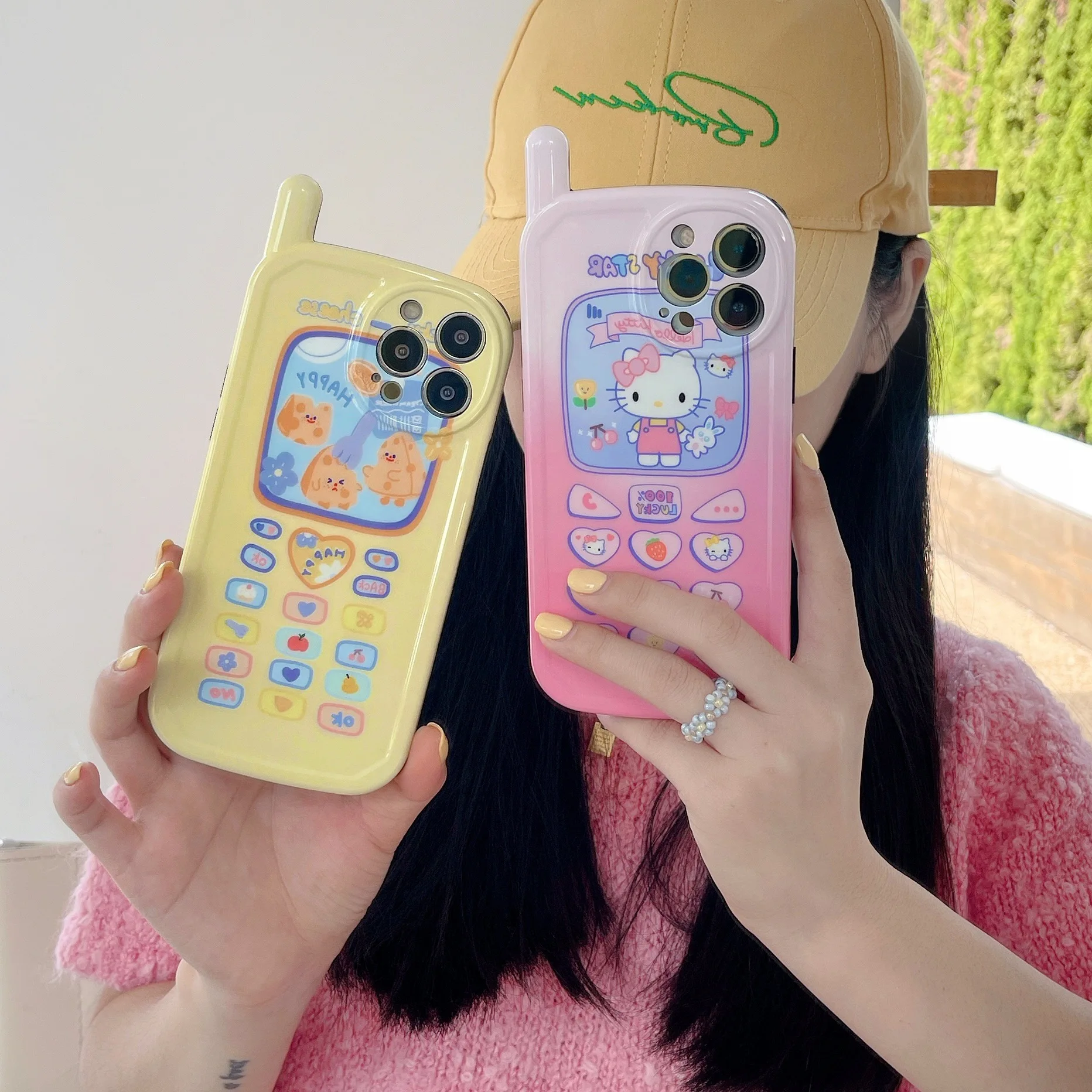 

Чехол Kawaii Hello Kitty с мультяшным дизайном интерфейса подходит для Iphone11 подруги мягкий чехол все включено предотвращение падения
