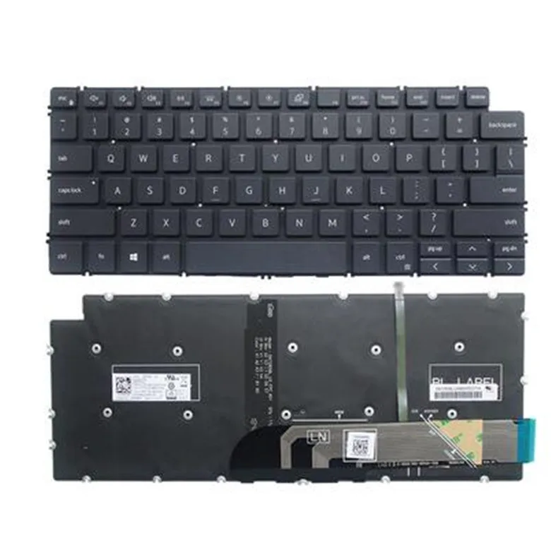 Новинка для Dell Latitude 3301 3410 E3301 P114G P120G клавиатура США с подсветкой серебристый
