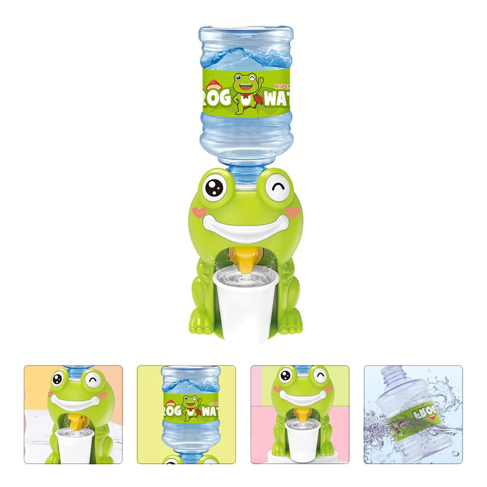 

Mini Soap Dispenser Water Toy Kid's Set 23.5X9.2X8.5CM Cartoon Dispensers Home Drinking Fountain Green Plastic Toddler