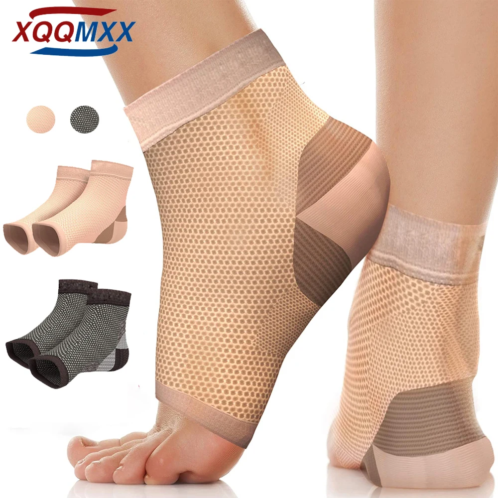 

1 пара подошвенного фасциита компрессионных носков для женщин и мужчин, лучший компрессионный рукав для лодыжки, обеспечивает поддержку свода стопы и облегчение боли в пятках