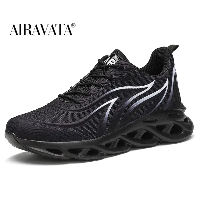 Men's Sneakers Trainers Sports Shoes Running Shoes Fashion Flame Printed Hollow Sole Outdoor Casual Sneakers Zapatillas Hombre