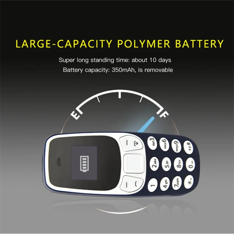 L8star Bm10 Мини-мобильный телефон Двойная SIM-карта с Mp3-плеером Fm Разблокировка