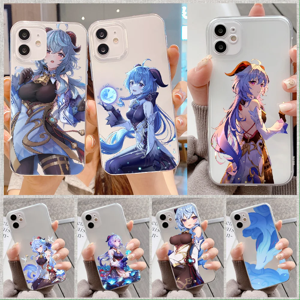 Чехол для телефона Genshin Impact Ganyu Huawei P Mate P10 P20 P30 P40 10 20 Smart Z Pro Lite 2019 прозрачный