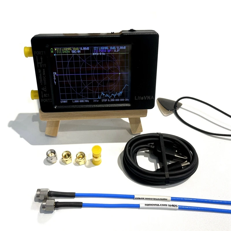 Векторный анализатор сети LiteVNA 6 ГГц 2 8 дюйма LCDHF VHF UHF УФ портативный коротких волн