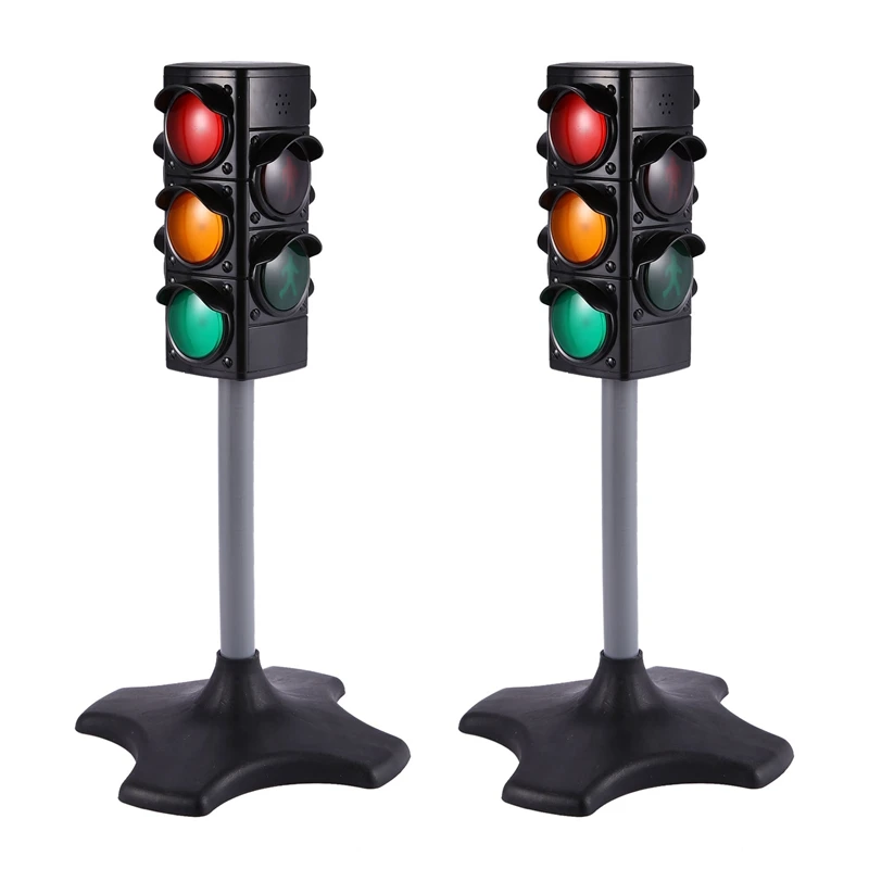 

2X Kindergarten Simulation Traffic Lights Cognitive Safety Crossing The Road Traffic Signal Lights Children Early Toys