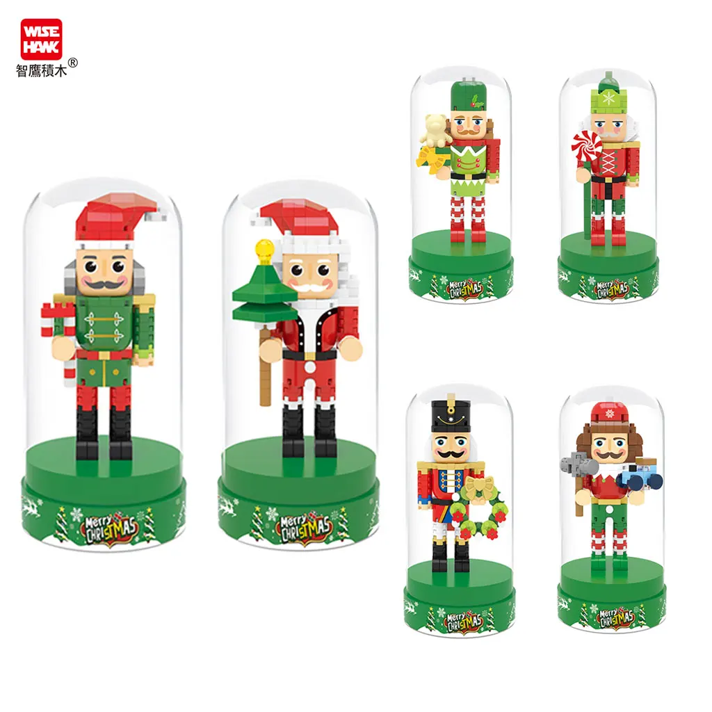 

Christmas Santa Claus Building Block Toy Soldiers Mini Blocks Children's Gift Model Micro
