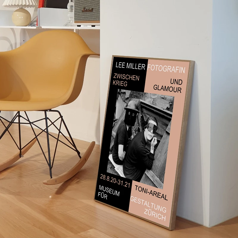 Скандинавская черно-белая персонажи Ли Миллера нишевая Корейская настенная