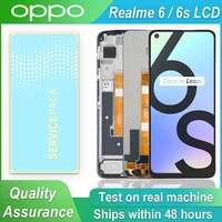 6 5 original lcd display for oppo realme 6 lcd realme 6s lcd screen touch digitizer assembly for realme rmx2002 rmx2001 display