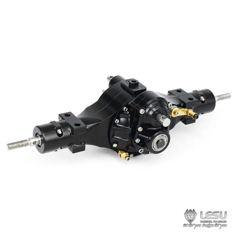 LESU 1/14 RC модель тягача металлические оси дифференциальные замки для 6X6 Tamiyay