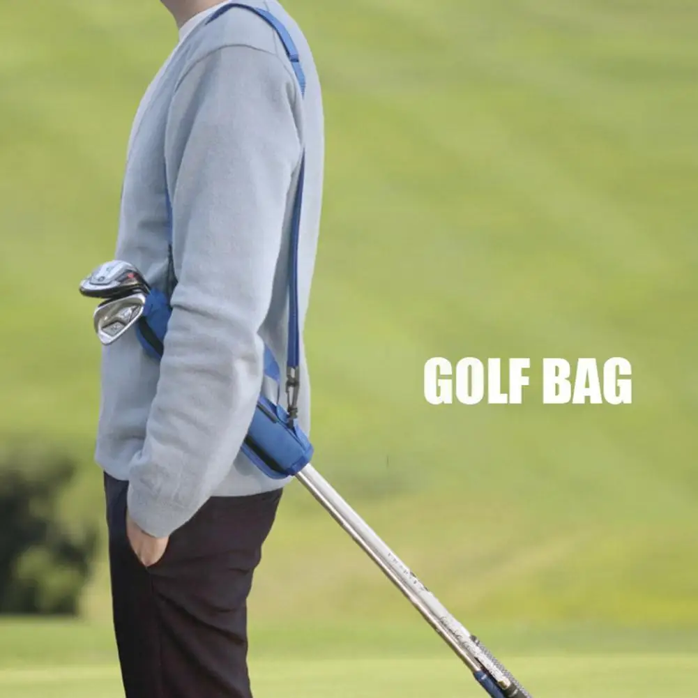 

Легкая сумка для гольф-клуба, Портативная сумка для переноски, для вождения, кросс-боди, для тренировок, с ремнем через плечо, для путешестви...