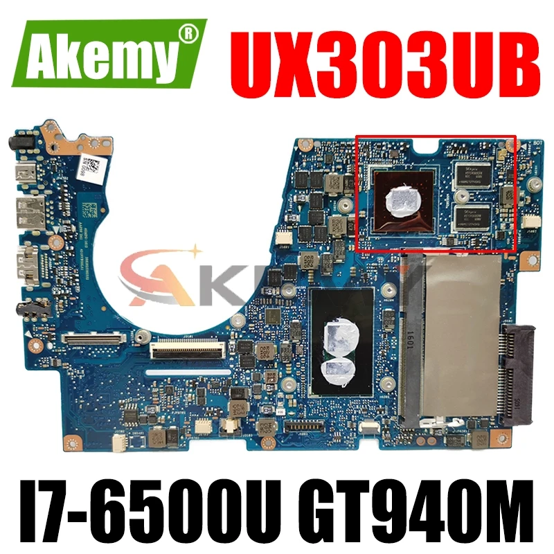 

Материнская плата Akemy UX303UB для ноутбука ASUS Zenbook UX303UB UX303U оригинальная материнская плата 4 ГБ-ОЗУ