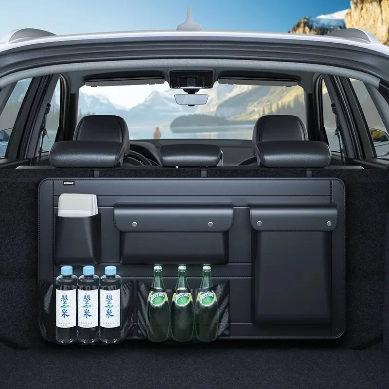 

Органайзер Для Багажника Внедорожника - Подвесная Кожаная Сумка Для Хранения На Заднее Сиденье С Регулируемыми Ремнями И Сетч...