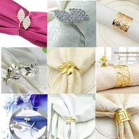 1pcs alloy napkin rings wedding napkin holder decoration ring table decoration accessories for dinner table napkin party supplie