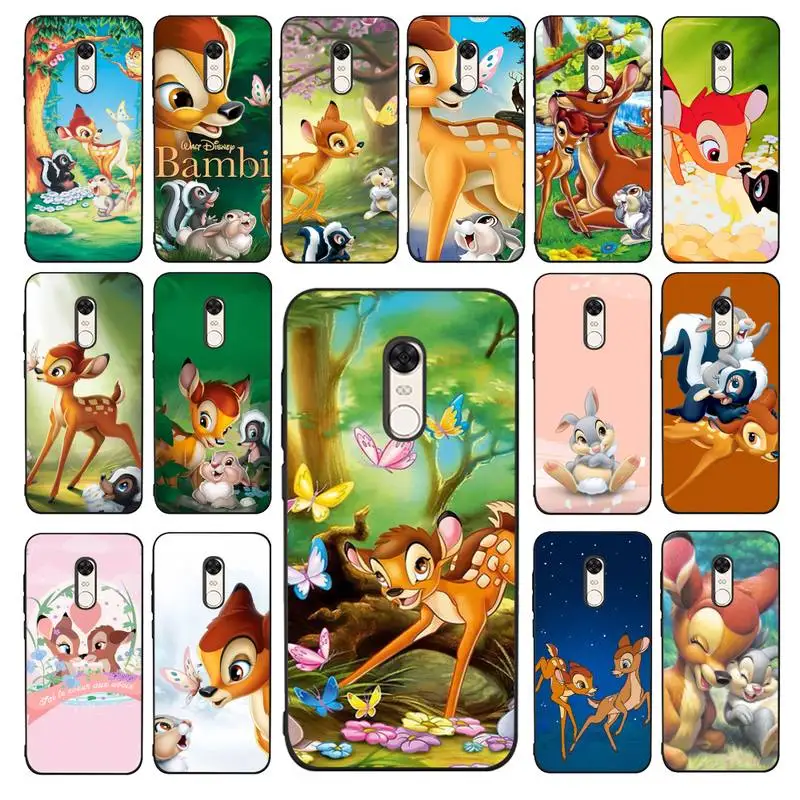 

Disney Bambi Phone Case for Redmi 5 6 7 8 9 A 5plus K20 4X 6 cover