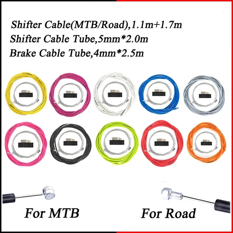 

JAGWIRE Bike Cable Set 4mm 5mm MTB Road Bicycle Brake Shift Cable Set Mountain Bicycle Derailleur Cable Housing For Sram