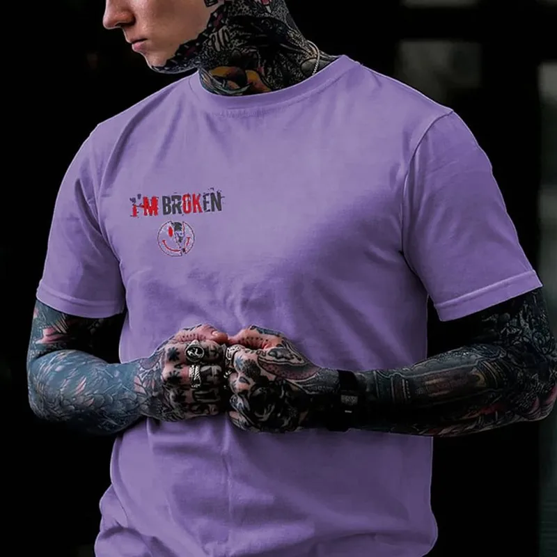 Футболка мужская впитывающая пот модный уникальный дизайн с 3D принтом