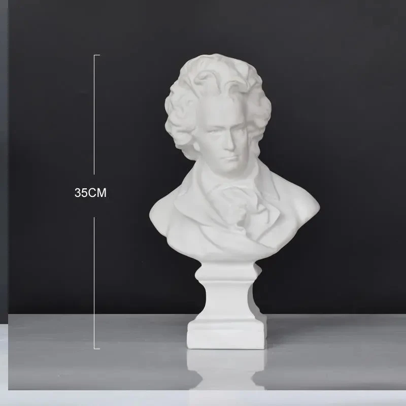 Скульптура битовена статуэтка музыканта бюст статуэтки полимерное ремесло