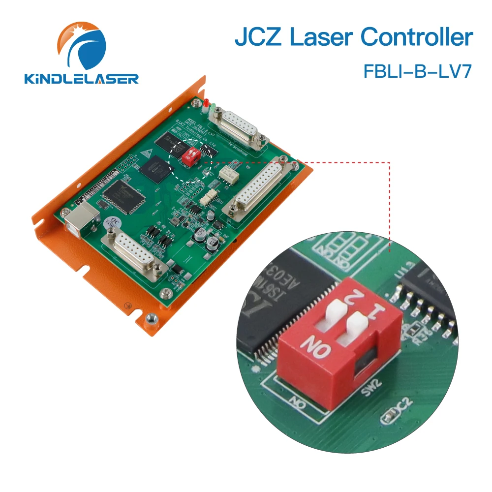 Фото Лазерный контроллер Kindlelaser BJJCZ FBLI-B-LV7 Плата управления для CO2 UV Raycus JPT Волоконный лазерный маркиратор №2