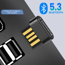PC 노트북 스피커용 USB 블루투스 5.3 어댑터, 마우스 음악 오디오 무선 블루투스 송신기, BT5.0 리시버 동글 어댑터