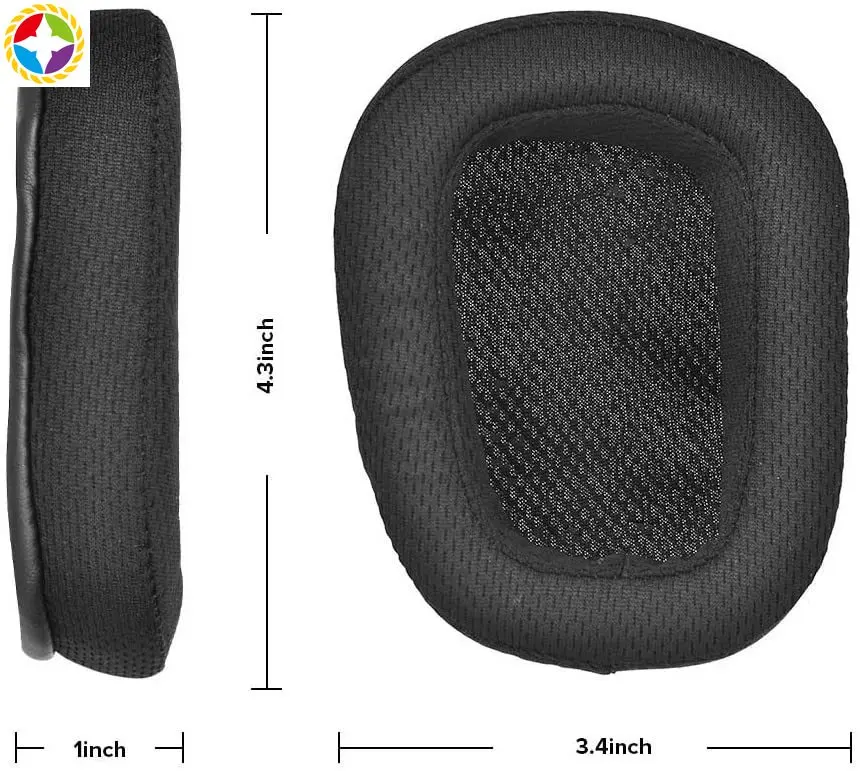 Ear Pad For Logitech G633 G933 Headset Replacement Headphones Memory Foam Replacement Earpads Foam Ear Pads
