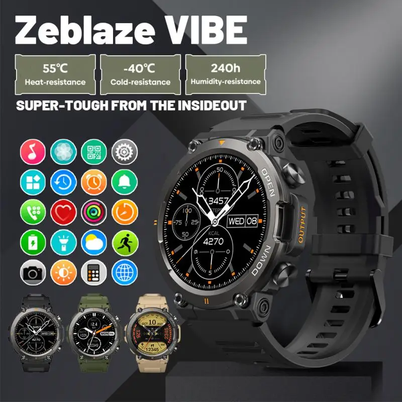 

Для смарт-часов Zeblaze Vibe 7 Pro, дисплей 1,43 дюйма AMOLED, Hi-Fi, Bluetooth, телефонные звонки, прочность военного класса