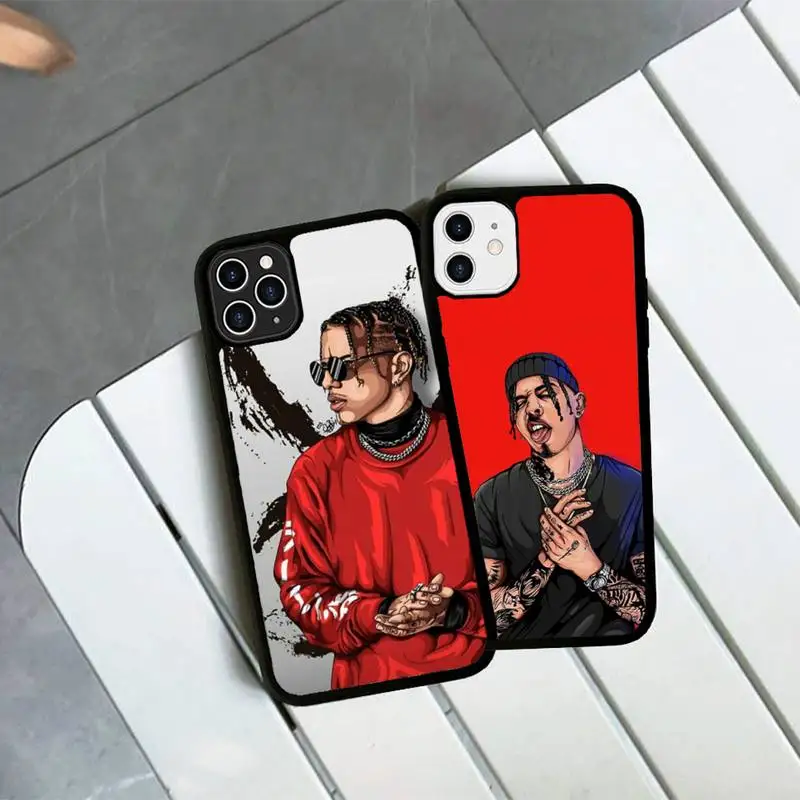 

Rauw Alejandro Singer Phone Case Silicone PC+TPU Case for iPhone 11 12 13 Pro Max 8 7 6 Plus X SE XR Hard Fundas
