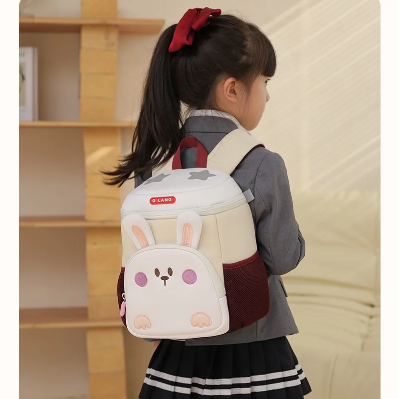 Children Cute Dinosaur Rabbit School Bags New Anti Lost Kindergarten Cartoon Bucket Backpacks for Girls Boys High-capacity Hot