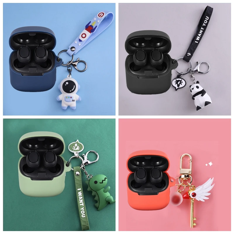 

For ATH-CK3TW Case Cartoon Astronaut / Dinosaur / Panda Silicone Bluetooth Earphone Cover Hearphone Box