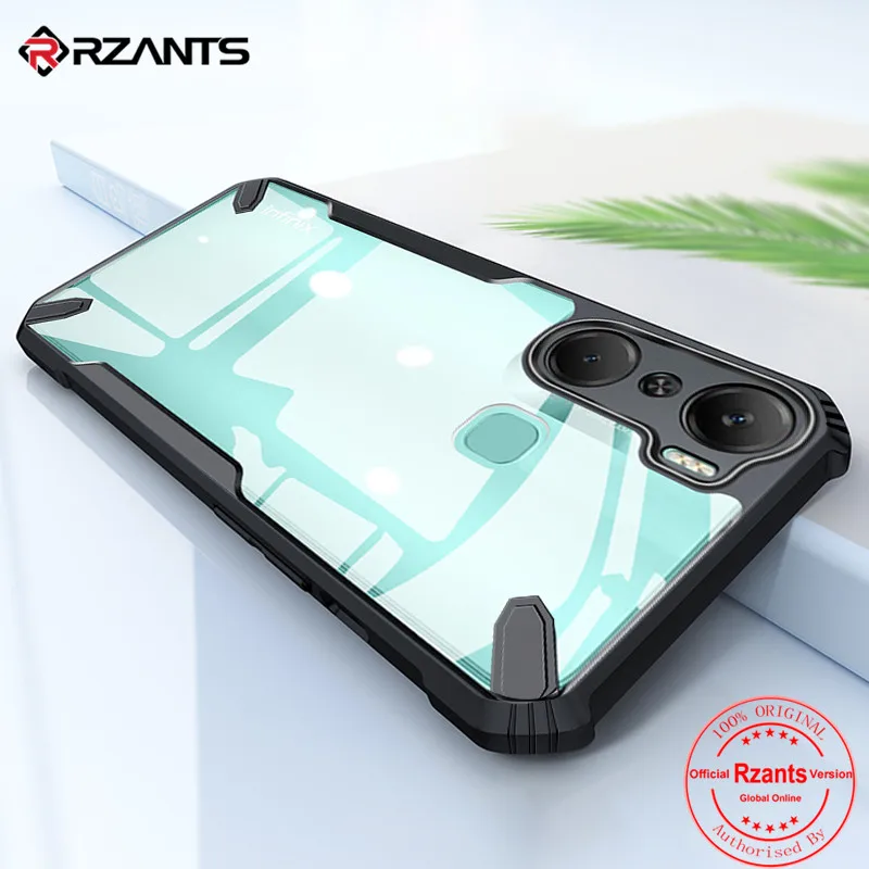 

Rzants For Infinix Hot 12 Pro 4G Clear Case [Bull] Design Cover Slim Thin Strong Protection AirBag Crystal Phone Casing