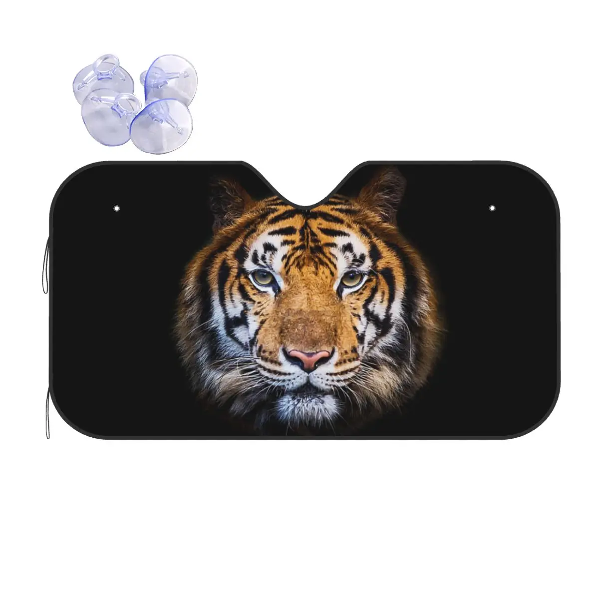 

Bengal Tiger Animal Funny Sunshade Windscreen 70x130cm Aluminium Foil Sun Visor Sunscreen Curtain