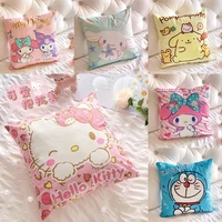 sanrio hello kitty kuromi my melody anime cartoon cute girl pillow student office bedroom window sofa cushion cover pillow case