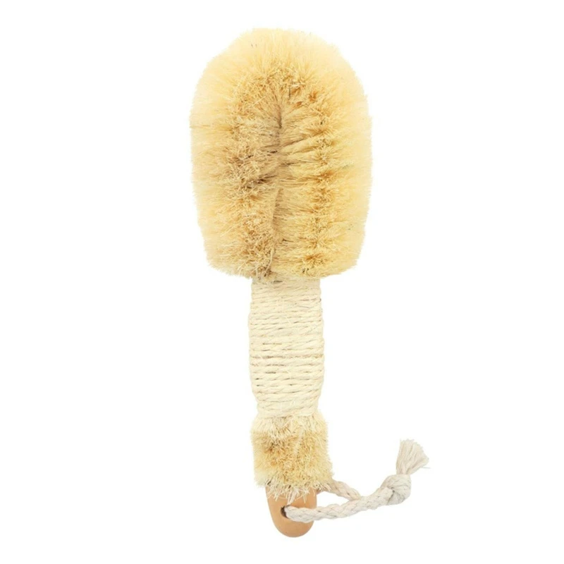 

Bath Brush Natural Fiber Sisal Bath Brush Massage Brush Promotes Blood Circulation Exfoliates and Reduces Cellulite