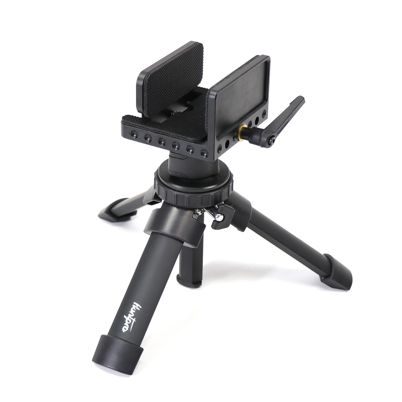 Professional Shooting Rest Mini Hunting Tripod Adjustable Height Bench Rest Aluminum Gun Saddle Clamp Shooting Stick for Outdoor