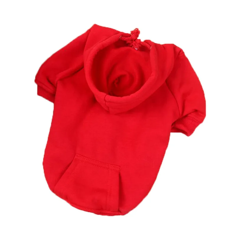 

Pet Dog Clothes 100% Fleece Sweatshirt with Hood Sweatshirt - Pet Clothing