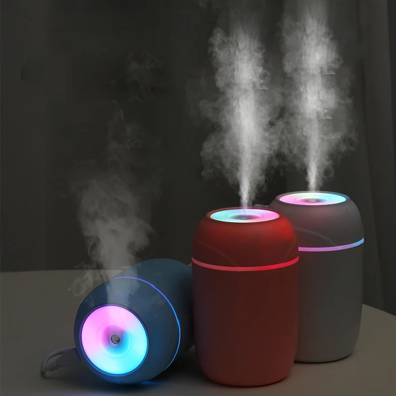 

Usb Air Humidifier for Home 300ML Ultrasonic Mini Hunidifier Diffuser Electric Portable Air Diffuser Mist Maker Colorful Light