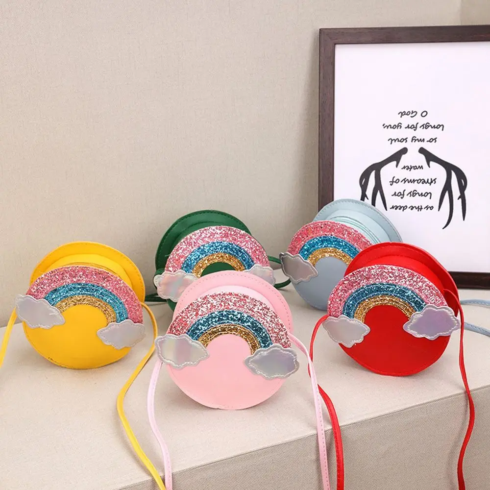 Color Handbag Rainbow Clutch Bag Girl Gift Korean Style Diagonal Bag Cross-body Bag Kids Coin Purse Girls Shoulder Bag