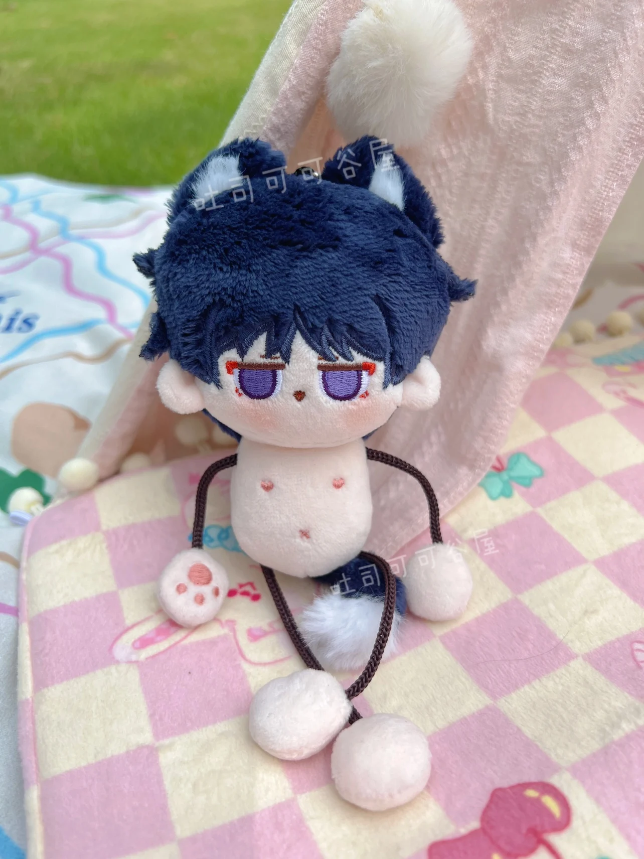 Аниме Genshin Impact Xiao Kunikuzushi 10 см Муравьиное тело плюшевые куклы подвесная сумка