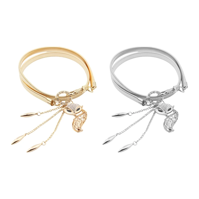 

Fox Pendant Chain Belts Women Waist Chain Decorative Belts For Women Dresses