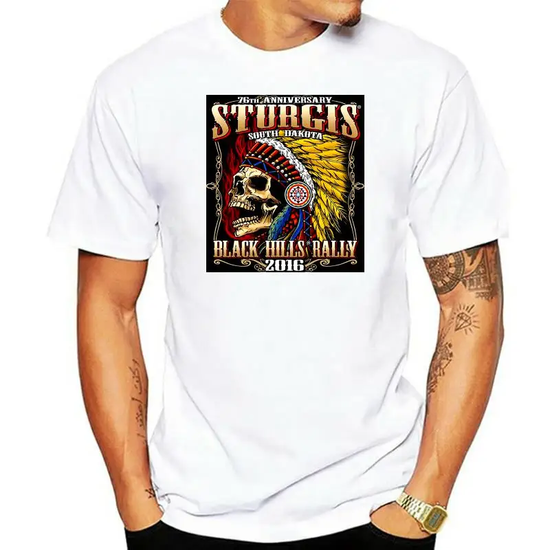 

mens t-shirt 2022 Sturgis Insane Indian Skull T-Shirt