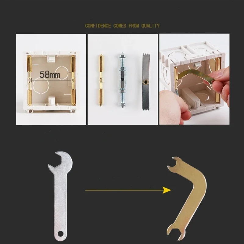 10 шт. настенное крепление 86 мм коробка для переключателей инструмент ремонта