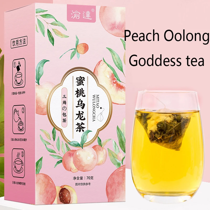 

Peach Oolong Goddess Tea Triangle Bag Box Fruit Grain Tea Combination Beauty and Beauty One Box 70g20 Bag No Teapot