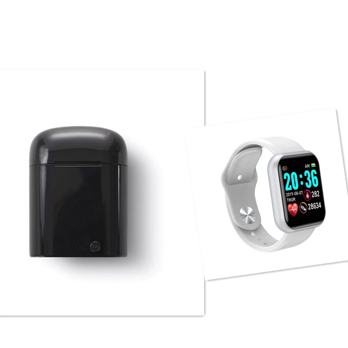 Беспроводные Bluetooth-наушники I7 TWS спортивный фитнес-браслет недорогие