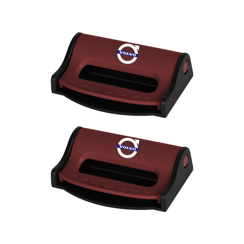 

2 шт. автомобильный ремень безопасности, пряжка, зажим для ремня безопасности, ограничитель ремня безопасности, зажим для Volvo S80L XC60 XC90 S40 S60 S80 V40 V50 V60 Rdesign